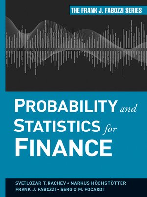 cover image of Probability and Statistics for Finance